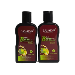 Dark Brown Hair Color Shampoo 200 ml x 2= 400 ml (double bottle)